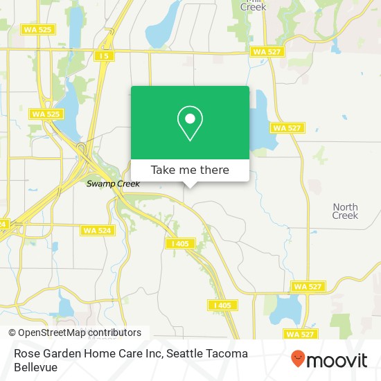 Mapa de Rose Garden Home Care Inc