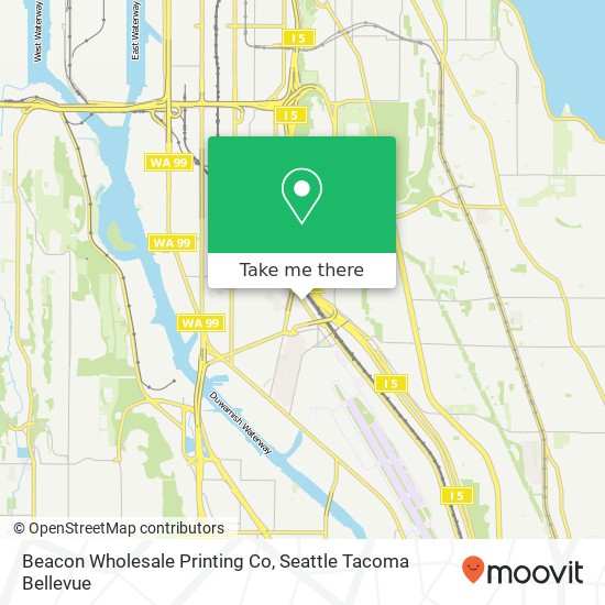 Beacon Wholesale Printing Co map