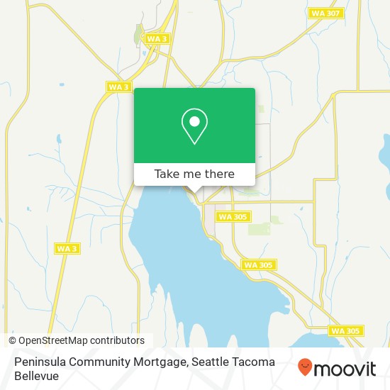 Peninsula Community Mortgage map