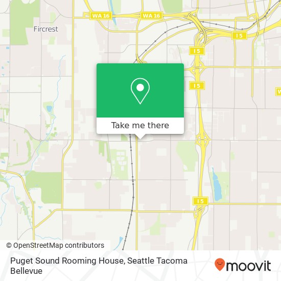 Puget Sound Rooming House map