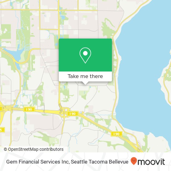 Gem Financial Services Inc map