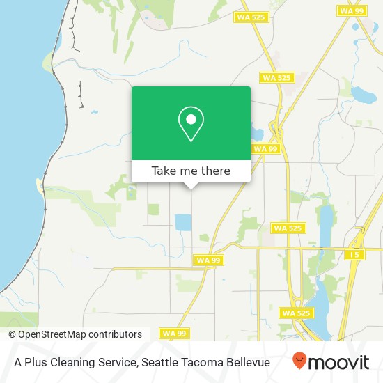 A Plus Cleaning Service map