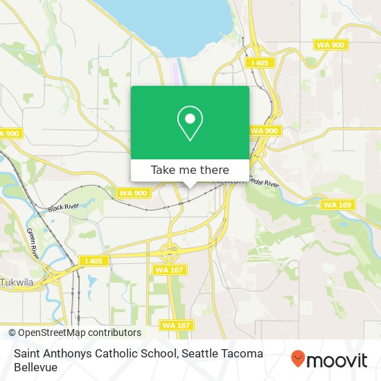 Saint Anthonys Catholic School map