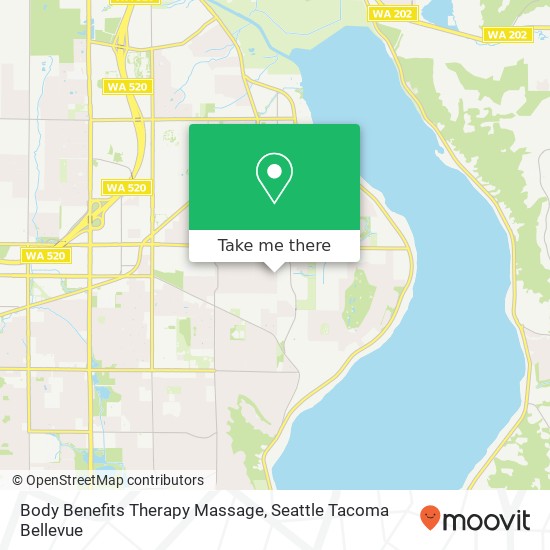 Body Benefits Therapy Massage map