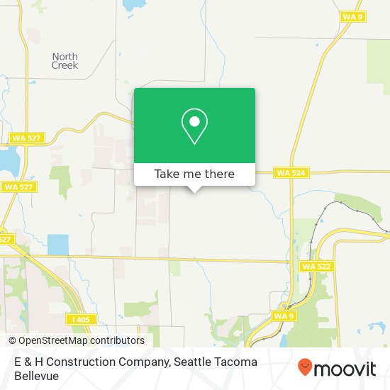 E & H Construction Company map