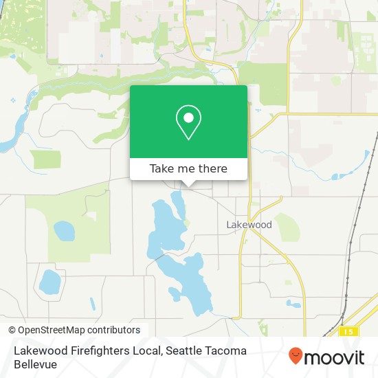 Lakewood Firefighters Local map