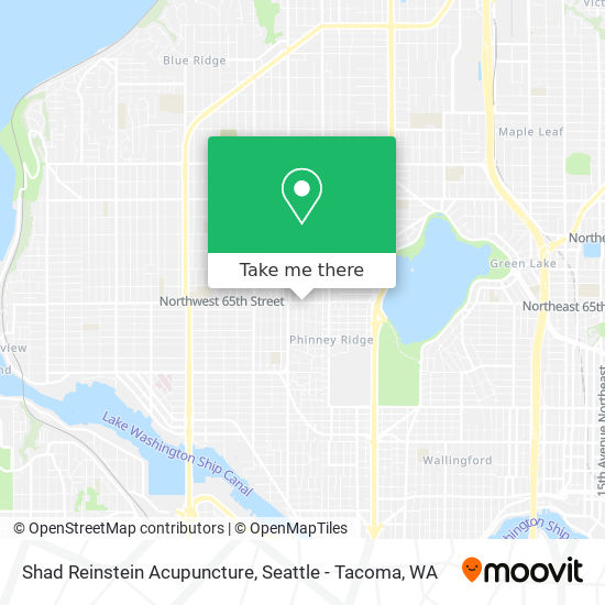 Shad Reinstein Acupuncture map