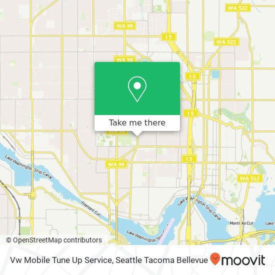 Vw Mobile Tune Up Service map