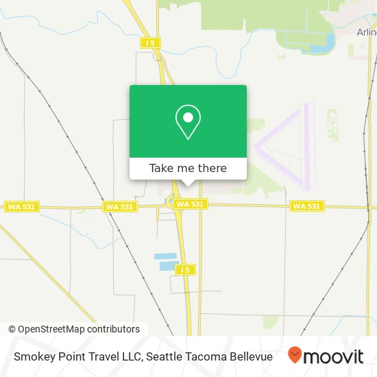 Mapa de Smokey Point Travel LLC