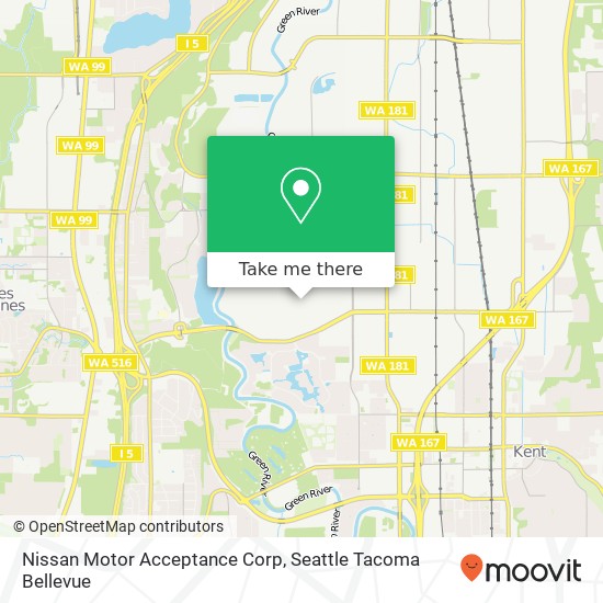 Nissan Motor Acceptance Corp map