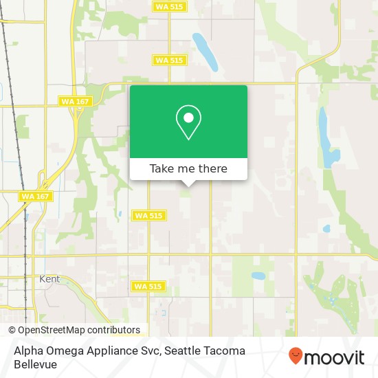 Mapa de Alpha Omega Appliance Svc