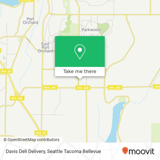 Davis Deli Delivery map