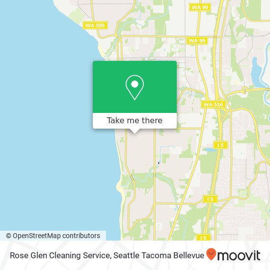 Mapa de Rose Glen Cleaning Service