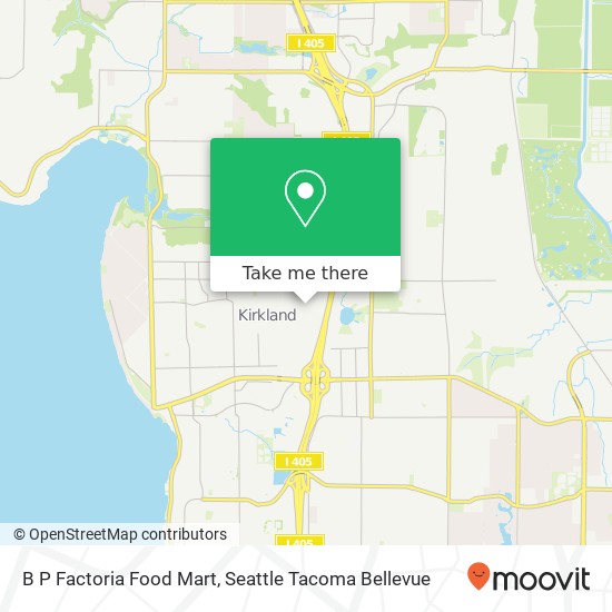 B P Factoria Food Mart map