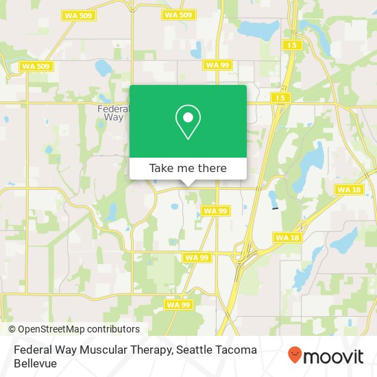 Federal Way Muscular Therapy map