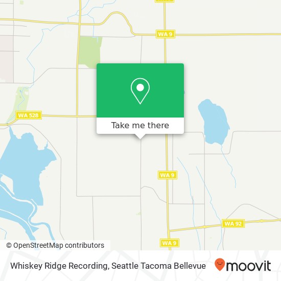 Whiskey Ridge Recording map