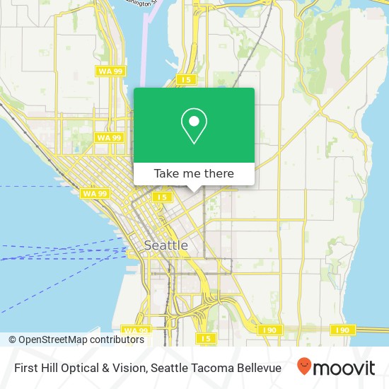 First Hill Optical & Vision map