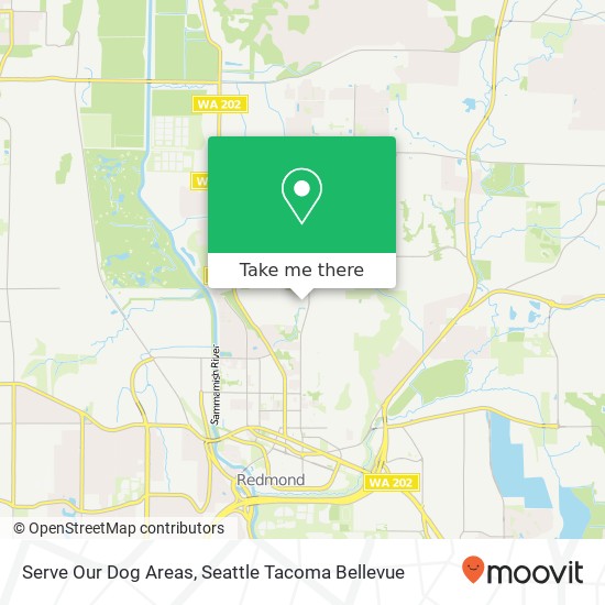 Serve Our Dog Areas map