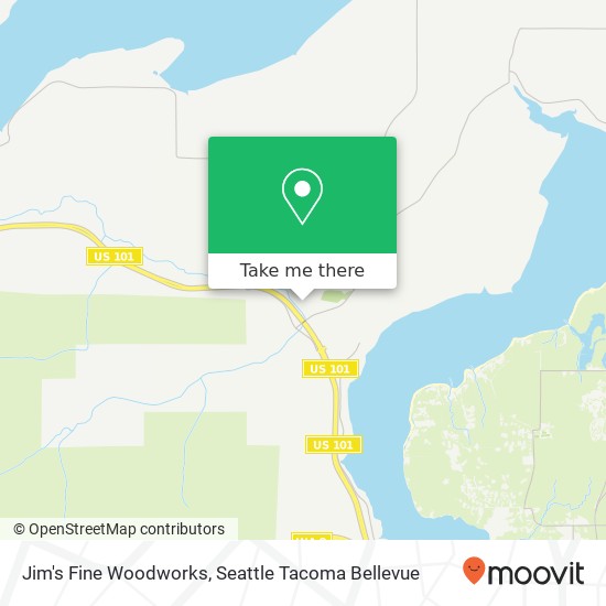 Mapa de Jim's Fine Woodworks