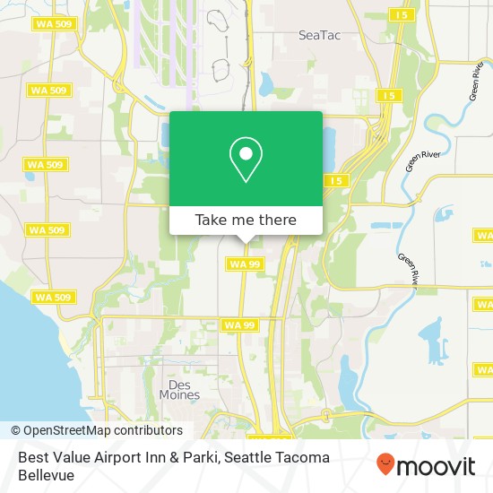 Best Value Airport Inn & Parki map