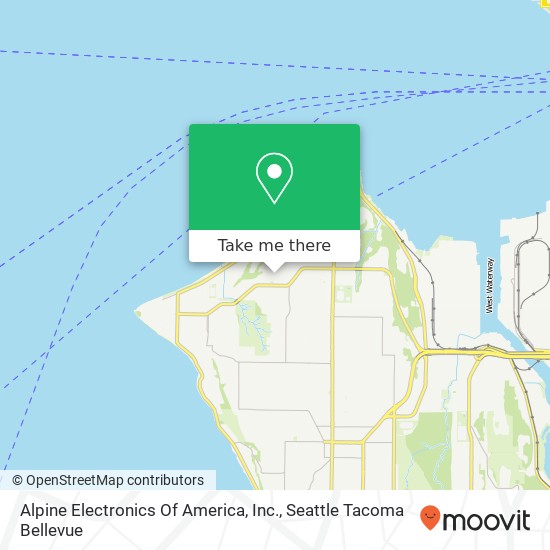 Alpine Electronics Of America, Inc. map