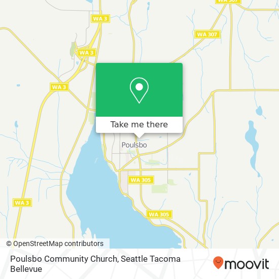 Poulsbo Community Church map