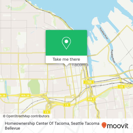 Homeownership Center Of Tacoma map