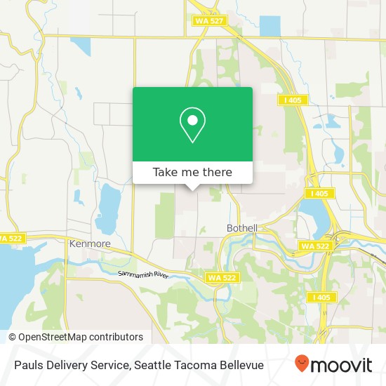 Pauls Delivery Service map