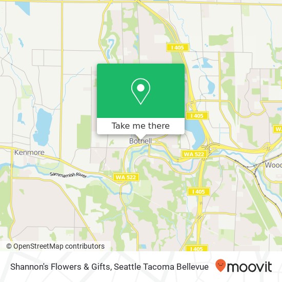 Shannon's Flowers & Gifts map