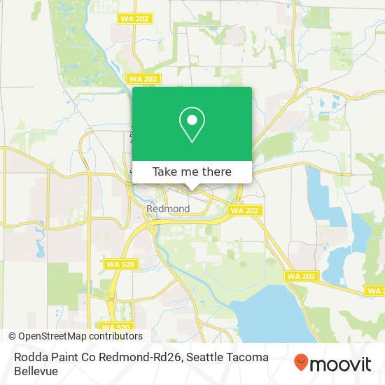 Rodda Paint Co Redmond-Rd26 map