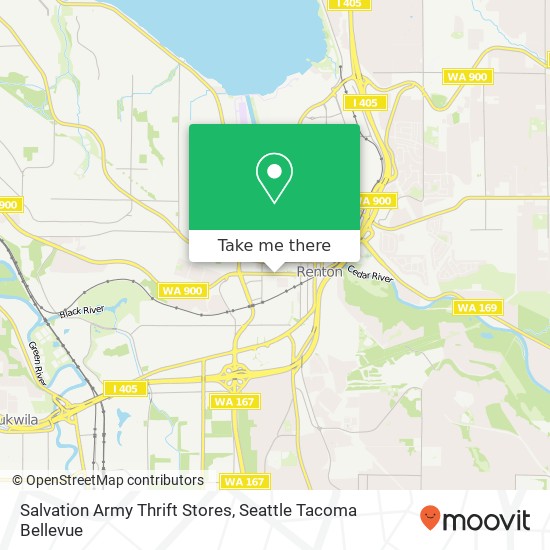 Mapa de Salvation Army Thrift Stores