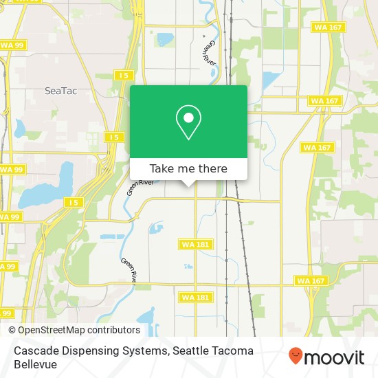 Mapa de Cascade Dispensing Systems