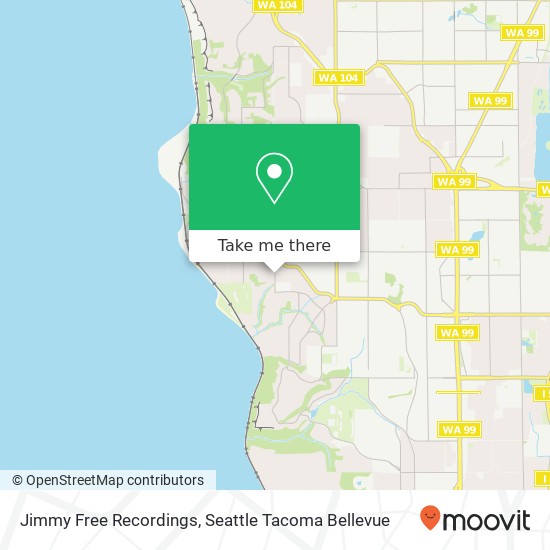 Jimmy Free Recordings map