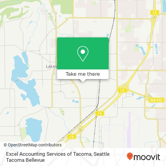Mapa de Excel Accounting Services of Tacoma