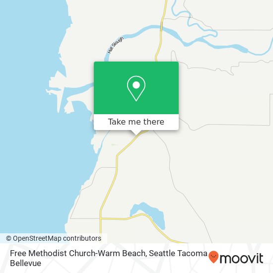 Free Methodist Church-Warm Beach map