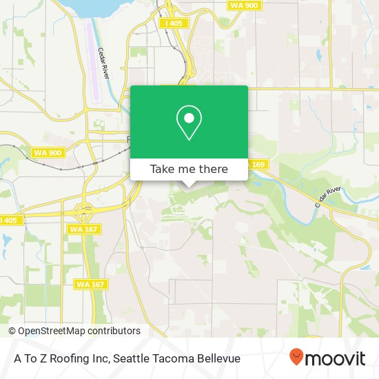 A To Z Roofing Inc map