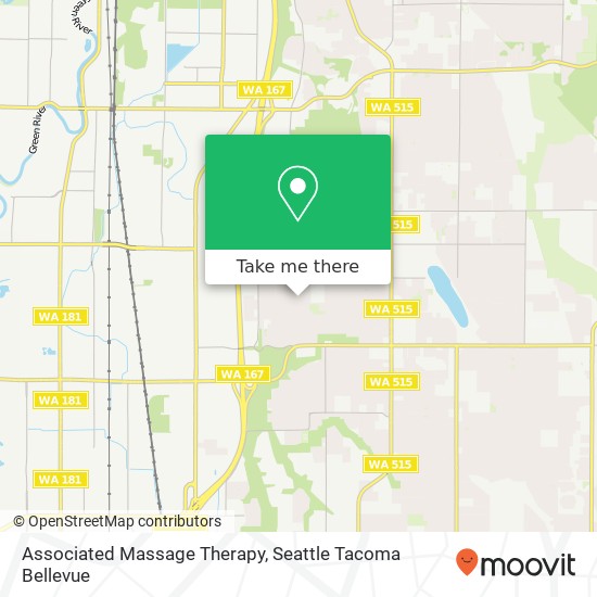 Mapa de Associated Massage Therapy