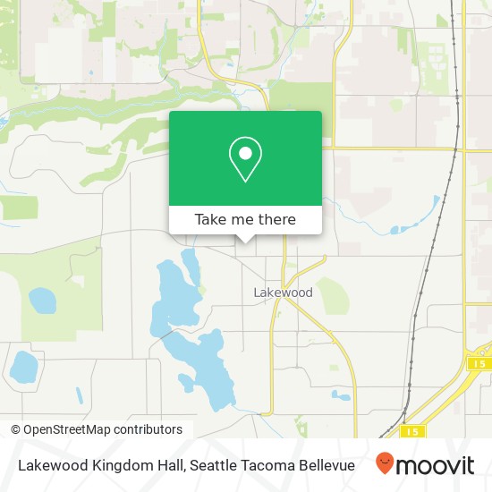 Lakewood Kingdom Hall map