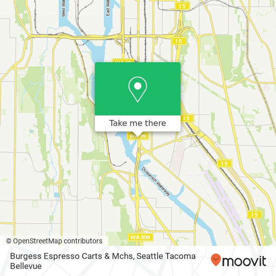 Burgess Espresso Carts & Mchs map