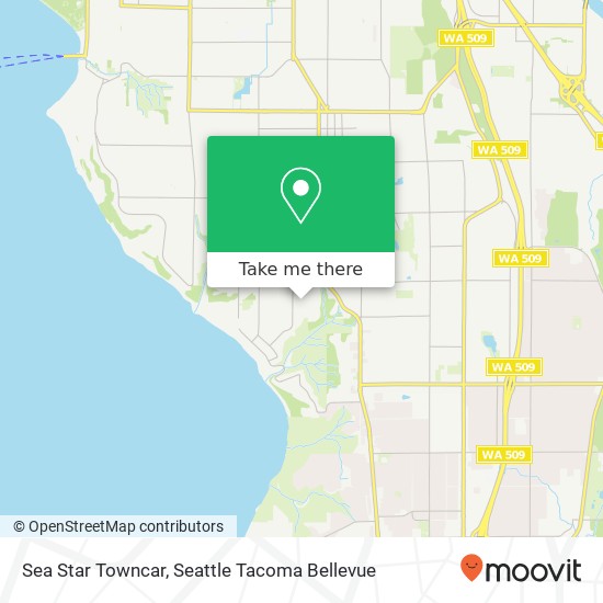 Sea Star Towncar map