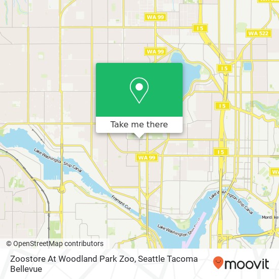 Zoostore At Woodland Park Zoo map