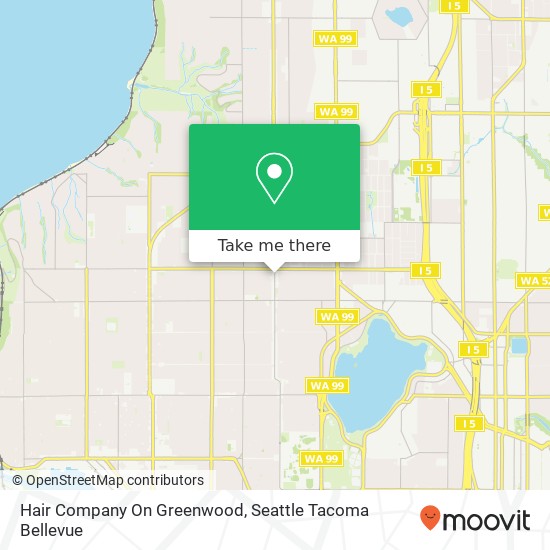 Mapa de Hair Company On Greenwood
