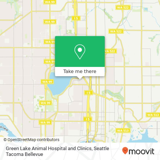 Green Lake Animal Hospital and Clinics map