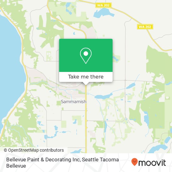 Bellevue Paint & Decorating Inc map