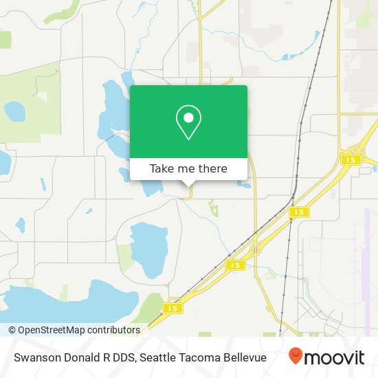 Swanson Donald R DDS map