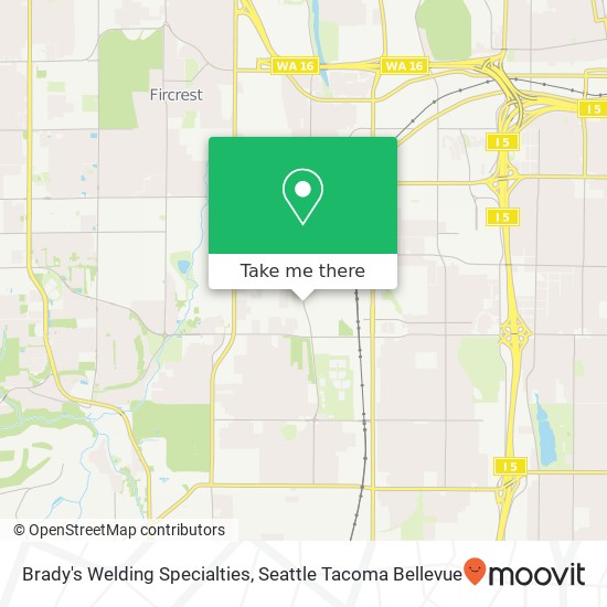 Mapa de Brady's Welding Specialties