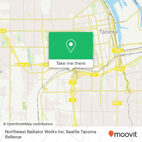 Mapa de Northwest Radiator Works Inc