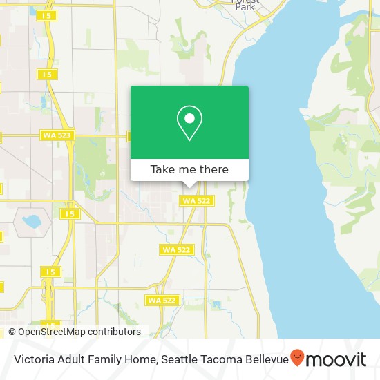 Victoria Adult Family Home map