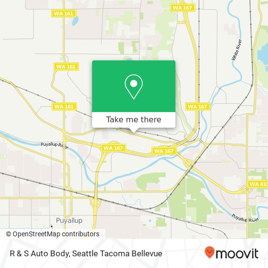 R & S Auto Body map