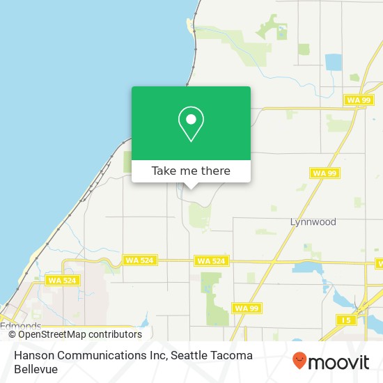 Mapa de Hanson Communications Inc